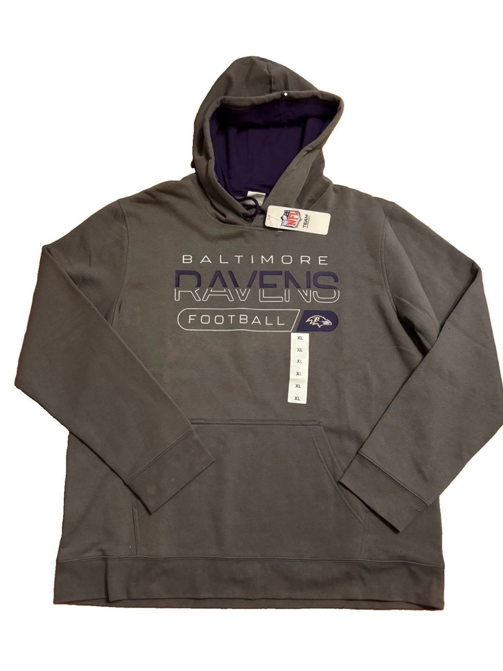 NFL Team Apparel Men’s Baltimore Ravens Hoodie - XL